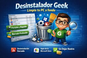Geek Uninstaller. Desinstalador para Windows ligero y portable